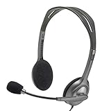 ロジクール ヘッドセット H111r ステレオ 3.5mm接続 ノイズキャンセリング マイク 軽量 ヘッドフォン windows mac Chrome テレワーク リモートワーク Web会議 国内正規品 2年間メーカー保証