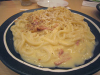 忘年会の食事2カルボ